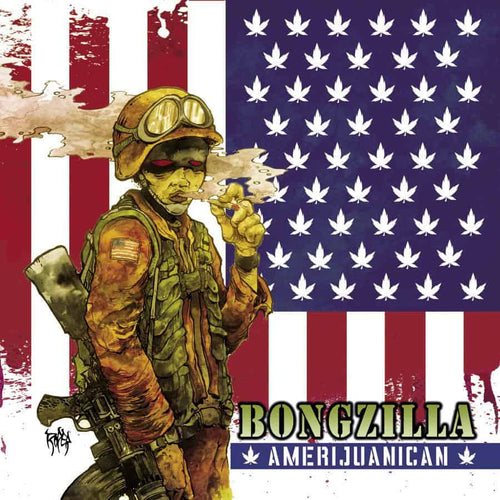 Bongzilla - Amerijuanican [Bone White and Swamp Green Galaxy Effect Merge Vinyl]