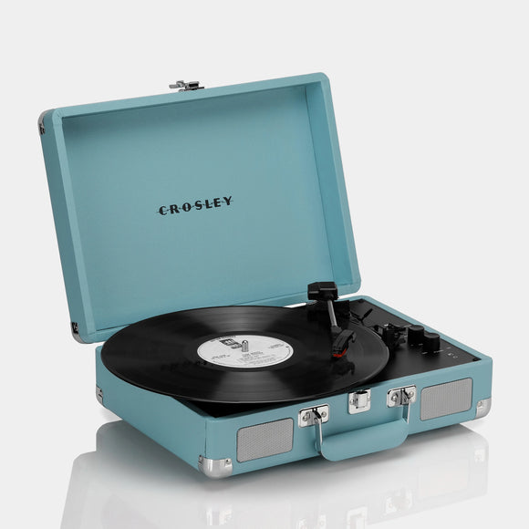 Crosley Cruiser Plus Deluxe Portable Turntable - Now with Bluetooth Out [Turquoise]