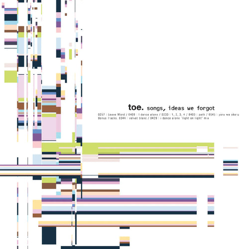 toe - Songs, Ideas We Forgot ["Eraser Smudge" Vinyl]