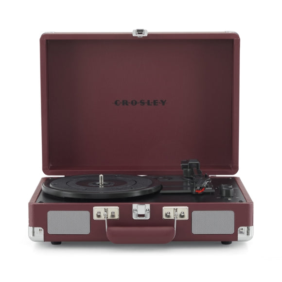 Crosley Cruiser Plus Deluxe Portable Turntable - Now with Bluetooth Out [Burgundy]