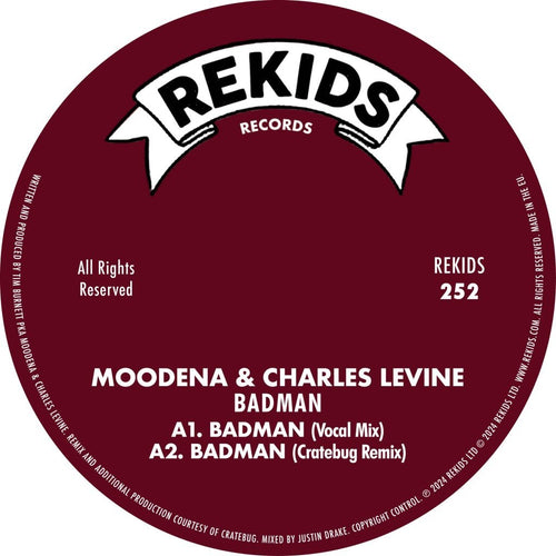 Moodena & Charles Levine - Badman (Incl. Cratebug / Radio Slave Remixes)