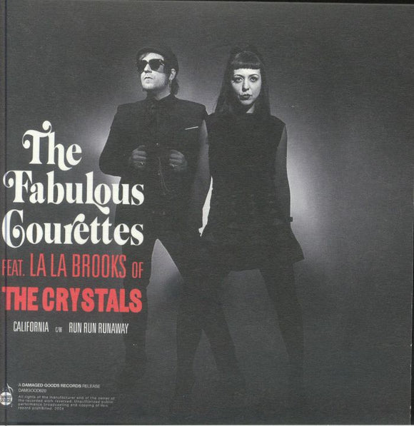 The Courettes feat. La La Brookes - California c/w Run Run Runaway [7” Red Vinyl]