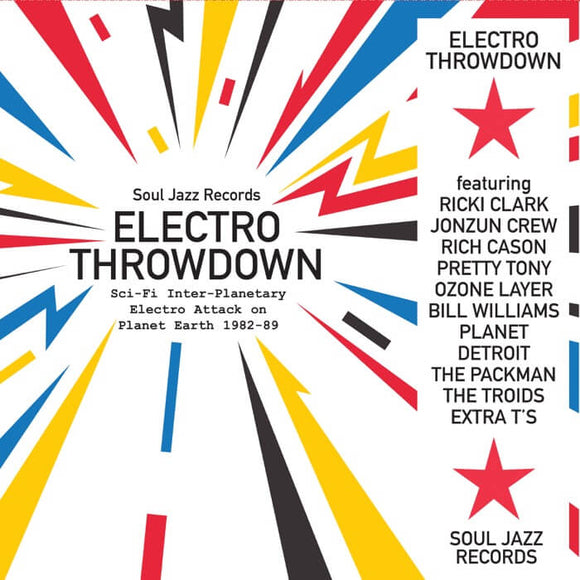 Soul Jazz Records presents - Electro Throwdown – Sci-Fi Inter-Planetary Electro Attack on Planet Earth 1982-89 [CD]