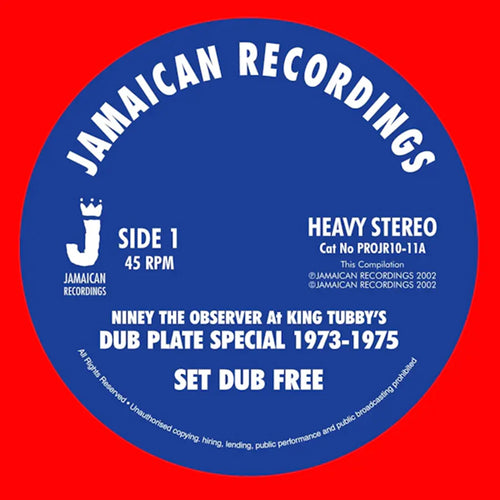 Niney The Observer - Set Dub Free / Dub Born Free [10" Vinyl]