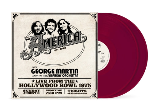 AMERICA - America: Live At The Hollywood Bowl 1975 (Ruby Red Vinyl)