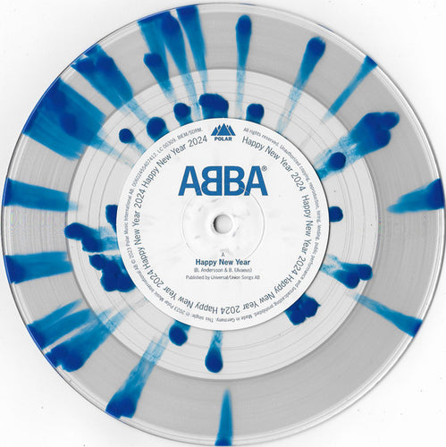 Abba - Happy New Year (Clear & Blue Splattered Vinyl) [7" Vinyl]