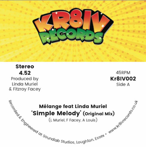 MELANGE ft. LINDA MURIEL - Simple Melody (orig/radio) [7" Vinyl]