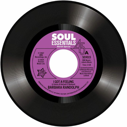 Barbara Randolph - I Got A Feeling / My Love Is You Love (Forever) [7” Single]