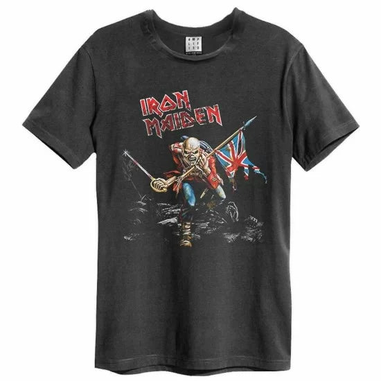 IRON MAIDEN - 80s Tour T-Shirt (Charcoal)