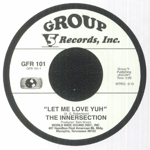 THE INNERSECTION - Let Me Love Yuh / I'm In Debt To You [7" Vinyl]