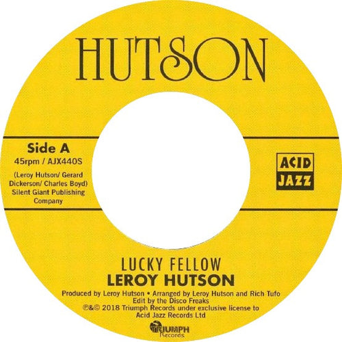 Leroy Hutson - Lucky Fellow/Don't It Make You Feel G [7" Vinyl]