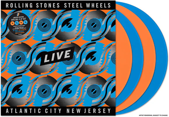 ROLLING STONES - STEEL WHEELS: Live Atlantic City New Jersey (4LP Colour Vinyl)