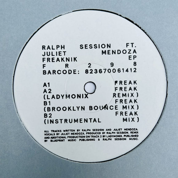 Ralph Session ft. Juliet Mendoza - Freaknik EP (Incl. LADYMONIX Remix)