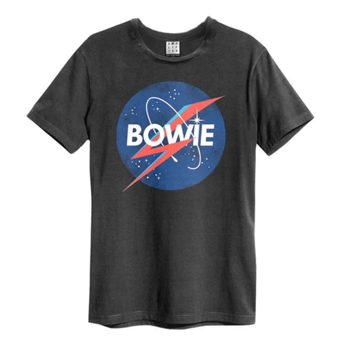 DAVID BOWIE - The Moon T-Shirt (Charcoal)