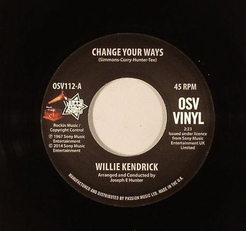 Willie KENDRICK - Change Your Ways [7" Vinyl]