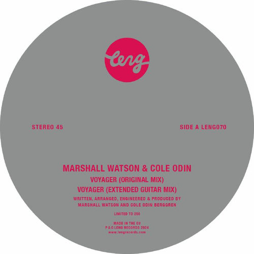 MARSHALL WATSON & COLE ODIN - Voyager - Mixes