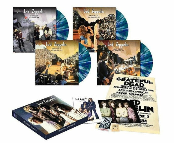 LED ZEPPELIN - Live '69 & '73 (Blue/White Splatter Vinyl)