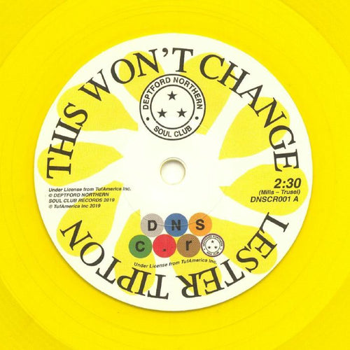 LESTER TIPTON & EDWARD HAMILTON & THE ARABIANS - THIS WON'T CHANGE/BABY DON'T YOU WEEP [7" Yellow Vinyl]