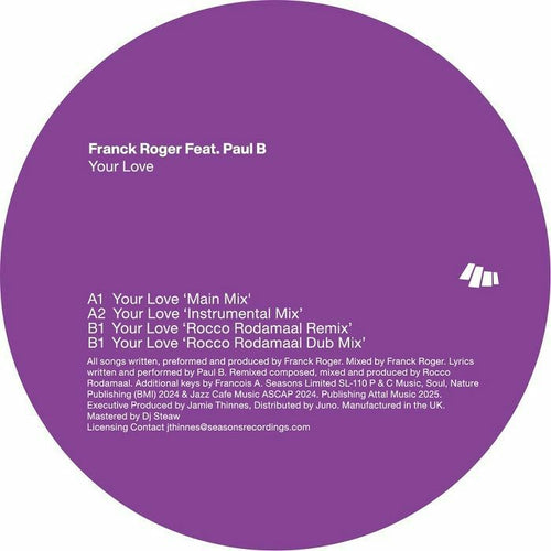 Franck ROGER feat PAUL B - Your Love (feat Rocco Rodamaa mixes)