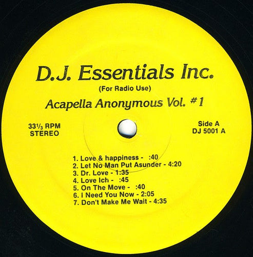 Various - Acapella Anonymous Vol. #1