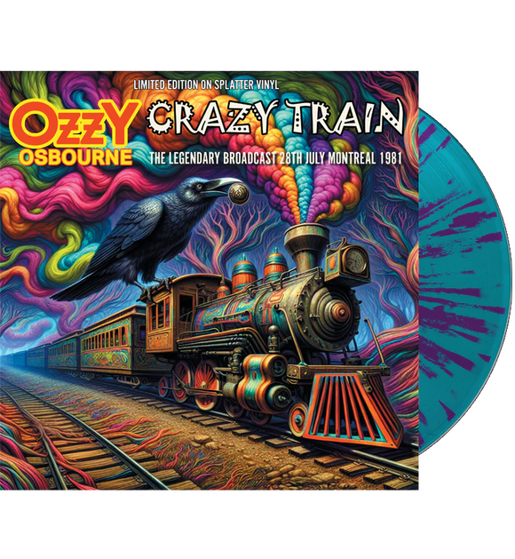 OZZY OSBOURNE - Crazy Train (Limited Numbered Edition) (Aqua/Purple Splatter Vinyl)