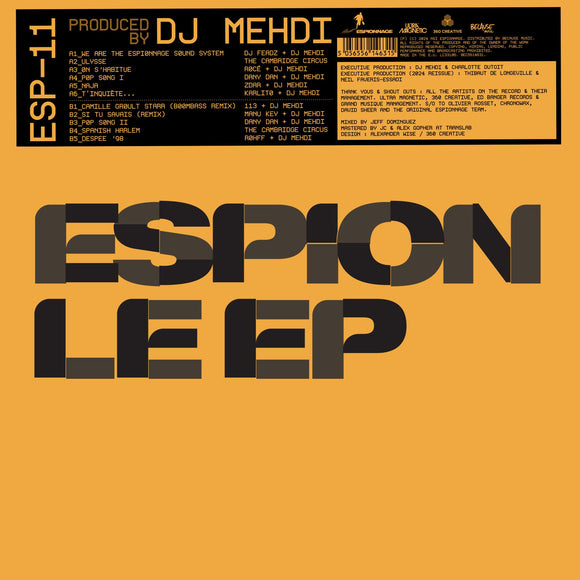 DJ MEHDI - ESPION LE EP