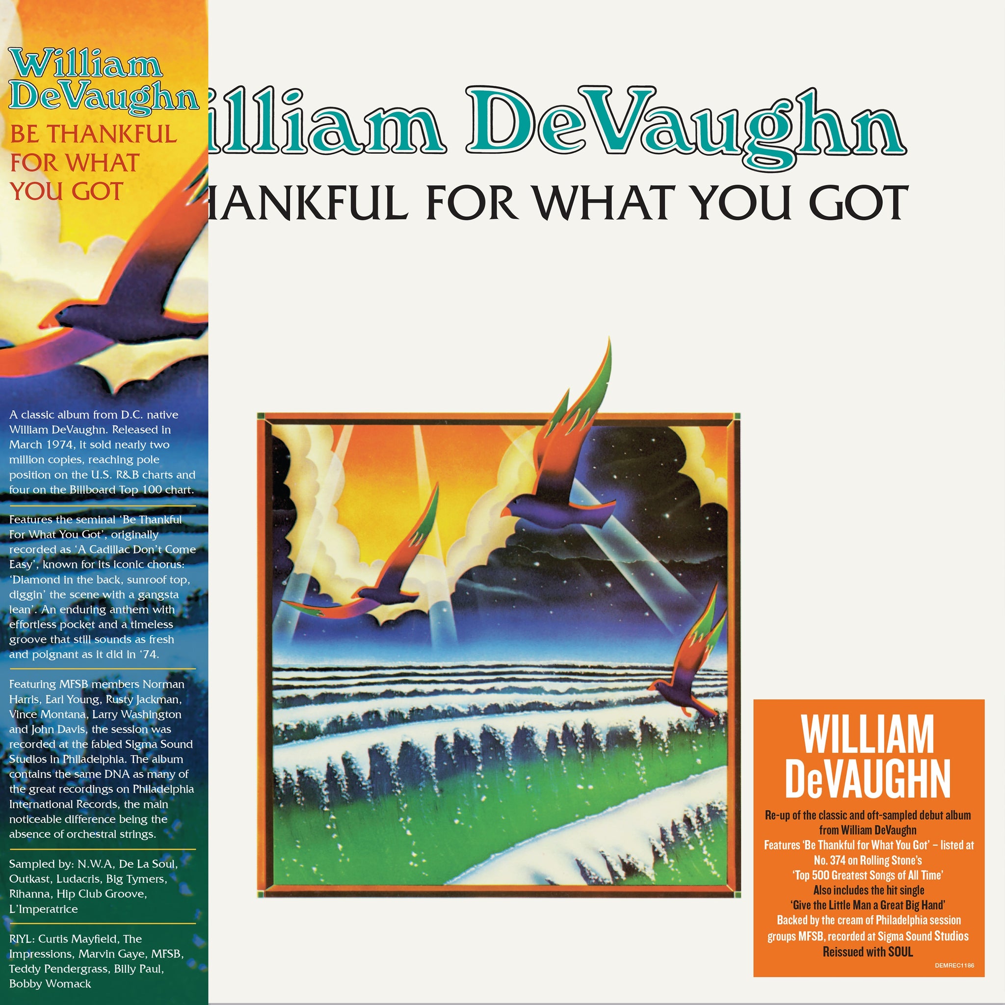 William Devaughn - Be Thankful For What You Got (140G black vinyl)