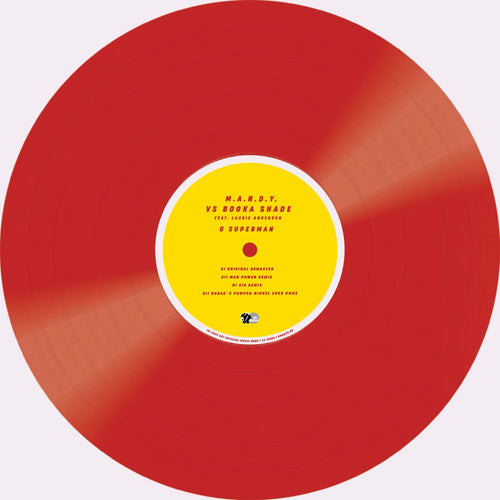 M.A.N.D.Y. vs Booka Shade feat. Laurie Anderson - O Superman 2024 ["Superman" Red Vinyl and Yellow Label]