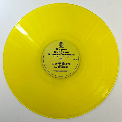 Ramos, Supreme & Sunset Regime - Gotta Believe / Sunshine EP (Transparent Yellow Vinyl)