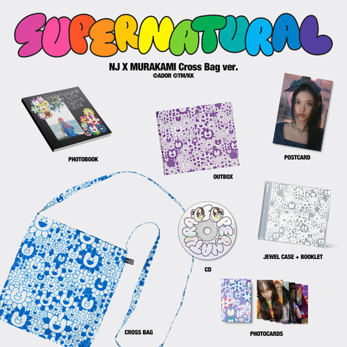 NewJeans - NewJeans 'Supernatural' NJ X MURAKAMI (Cross Bag ver.) [CD]