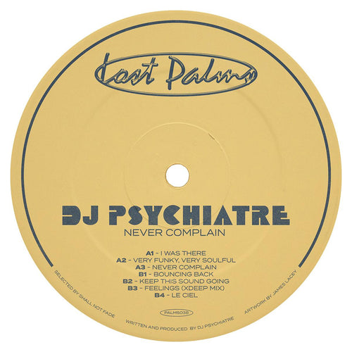 DJ Psychiatre - Never Complain EP [blue marbled vinyl / generic sleeve]