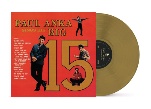 Paul Anka - Paul Anka Sings His Big 15 (Remastered 2024) [Gold LP]