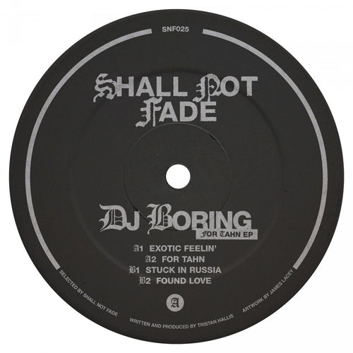 DJ Boring - For Tahn EP [green transparent vinyl / label sleeve]