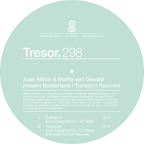 Juan Atkins & Moritz von Oswald - Transport Remixed (2024 Repress)