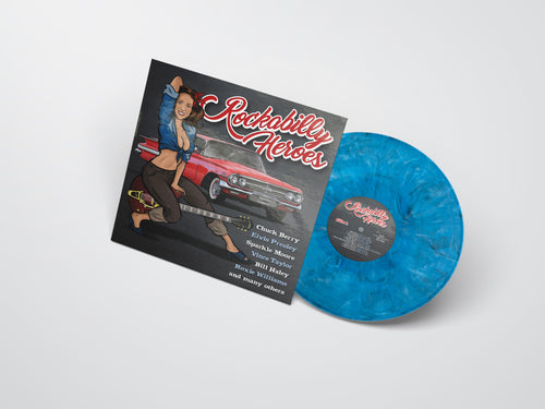 Various Artists - Rockabilly Heroes  (LP blue & solid white & black vinyl) RSD24