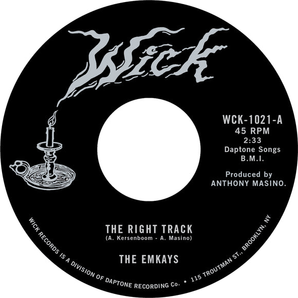 THE EMKAYS - THE RIGHT TRACK b/w MAKE IT TRUE [7