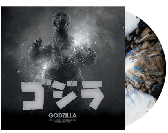 OST: Godzilla (Akira Ifukube) - (1lp White Swirl vinyl with Blue splatter)