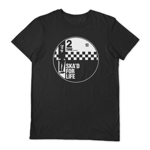 Ska' For Life [Black T-Shirt] (Large)