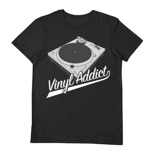 Vinyl Addict [Black T-Shirt] (Small)