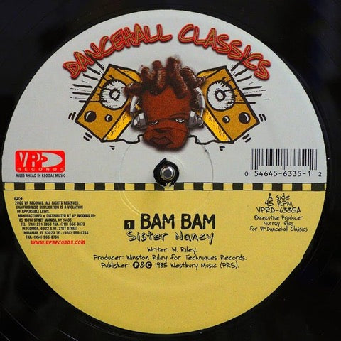 SISTER NANCY - BAM BAM (BLACK VINYL 12”)