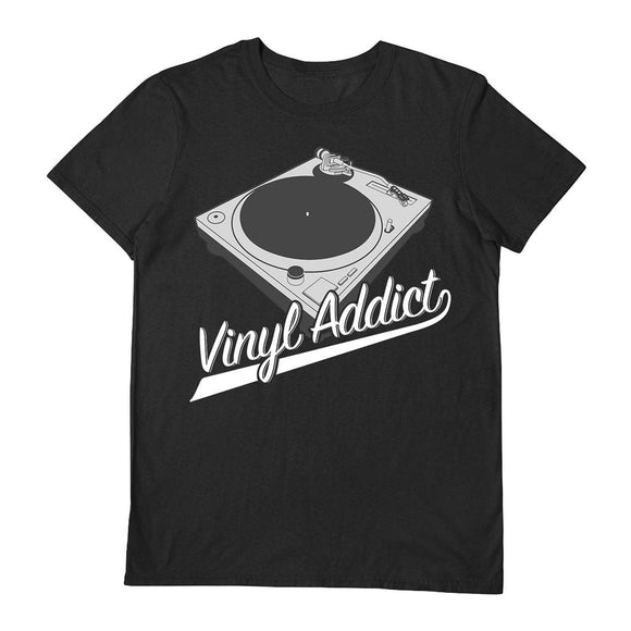 Vinyl Addict [Black T-Shirt] (X Large)