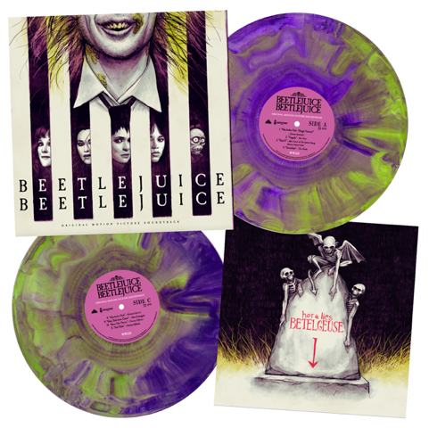 OST: BEETLEJUICE BEETLEJUICE (2lp Lime Green & Purple Hand Pour Coloured Vinyl)