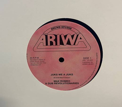 Max Romeo - Juks We A Juks b/w Maniac From Mars [10" Vinyl]