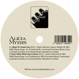 Alicia Myers - I Want To Thank You / Don't Stop What You're Doin' [7" Vinyl]