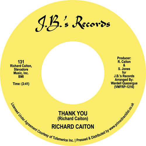 Richard Caiton - Thank You / Where Is The Love [7" Vinyl] (RSD 2023)