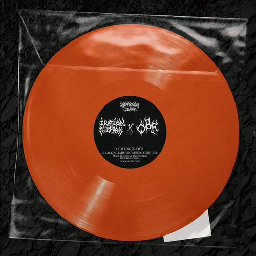 O.B.F x Iration Steppas - Roadblock / Calling Jahovia [12" Neon Orange Vinyl]