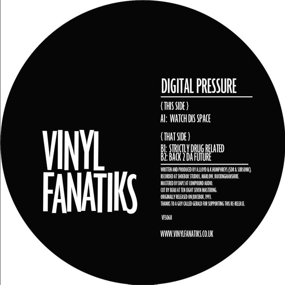 Digital Pressure - Watch Dis Space EP