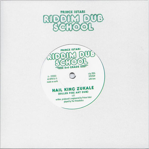 Prince Istari - Riddim Dub School 3rd Grade [7" Vinyl w/ Stamped Cardboard Sleeve]