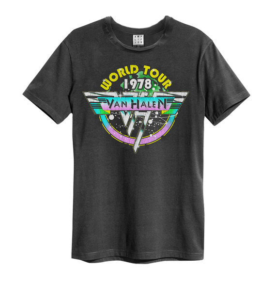 VAN HALEN - World Tour 78 T-Shirt (Charcoal)