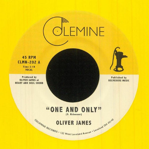 Oliver James - One And Only [7" Coloured Vinyl]